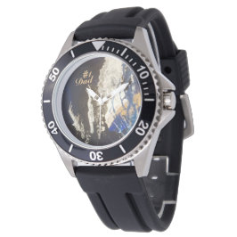 Blauw koraalrif horloge