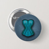  blauw korset ronde button 5,7 cm (Voorkant /achterkant)