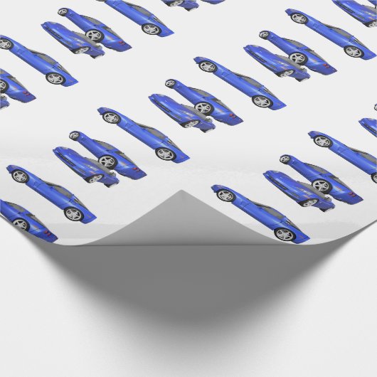 Blauw korvet: cadeaupapier (Hoek)