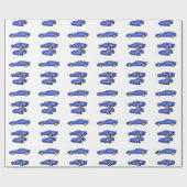 Blauw korvet: cadeaupapier (Vlak)