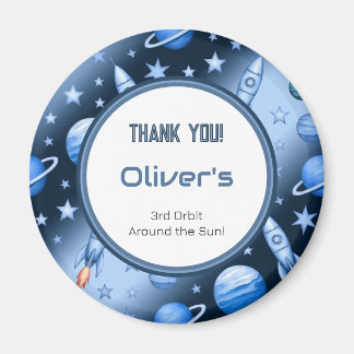 Blauw Kosmisch Avontuur Hemels Patroon Magneet