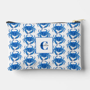 Blauw Krab Patroon Etui