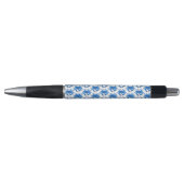 Blauw krabpatroon pen (Voorkant)