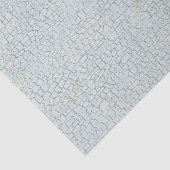 blauw krakkeltextiel, ontkoppeling tissuepapier (Detail)