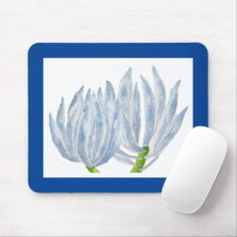 Blauw Krijt Sticks op een Muismat