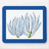 Blauw Krijt Sticks op een Muismat (Voorkant)