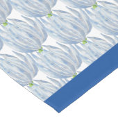 Blauw Krijt Sticks op een Tafelloper (Hoek)