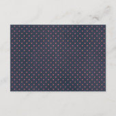 Blauw krijtbord Elegante bloemenbruiloft Details Informatiekaartje (Achterkant)