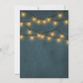 Blauw krijtbord rustieke metselaar pot baby shower kaart (Achterkant)