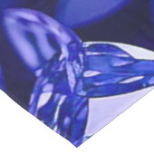 Blauw Kristal Diamant Harten Tafelkleed (Gekanteld)