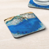 blauw kristal drankjes onderzetter (Linkerzijde)