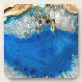 blauw kristal drankjes onderzetter (Voorkant)