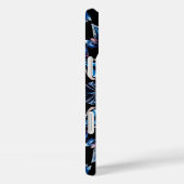 Blauw Kristal Effect Case-Mate iPhone Case (Achterkant / Rechts)