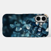 Blauw kristal esthetische telefoonhoes Case-Mate iPhone case (Achterkant (horizontaal))