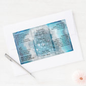 Blauw Kristal Fles Label 4oz Olie Dropper Product (Envelop)