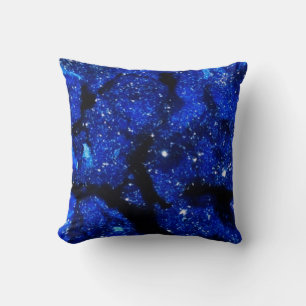 Blauw-kristal-geode kwartssteen kussen