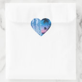 Blauw Kristal Hart Galaxy Sticker | Fonkelende Tro (Tas)