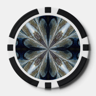 Blauw Kristal ~ Poker chip set