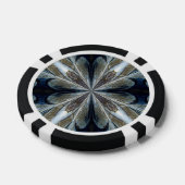 Blauw Kristal ~ Poker chip set (Enkel)