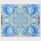 Blauw kristalpapier cadeaupapier (Vlak)