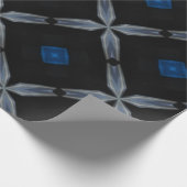 blauw kroespapier voor verpakkingsdoeleinden cadeaupapier (Hoek)