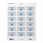  BLAUW Kroonhuwelijk V09 Etiket (Full Sheet)