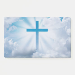 Blauw kruis aan de hemel post-it® notes