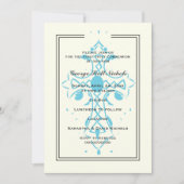 Blauw Kruis Eerste Communie doopbevestiging Kaart (Voorkant)