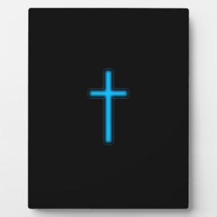 Blauw kruis fotoplaat