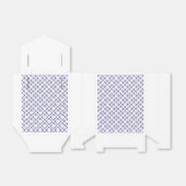 Blauw Kruis Hanger Patroon Bedankdoosjes (Uitgevouwen)