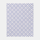 Blauw Kruis Hanger Patroon Fleece Deken (Voorkant)