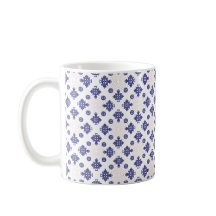 Blauw Kruis Hanger Patroon