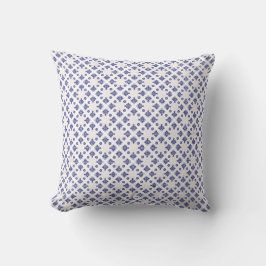 Blauw Kruis Hanger Patroon Kussen