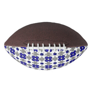 Blauw Kruis Motief American Football
