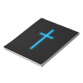 Blauw kruis notitieblok (Linkerzijde)