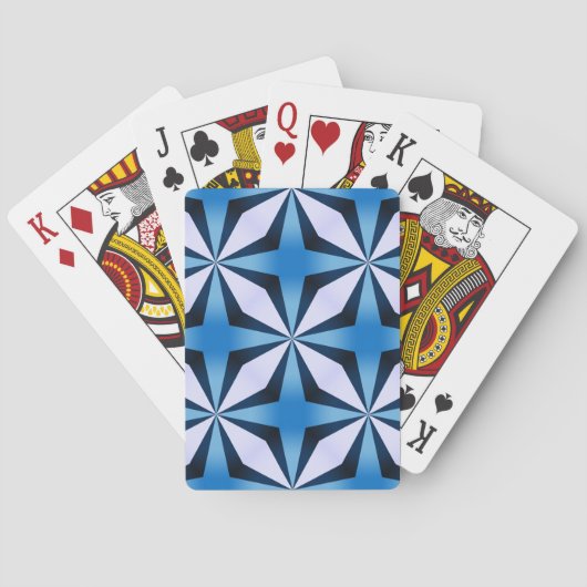 Blauw kruis pokerkaarten (Achterkant)