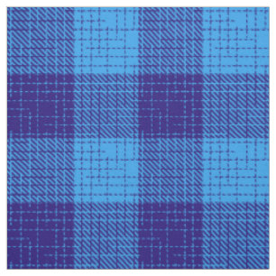 Blauw kruisraster vet geruit ontwerp stof