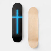 Blauw kruisskateboard persoonlijk skateboard (Voorkant)