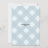 Blauw Kuif Zeeman Jongen Eerste Heilige Communie Kaart (Achterkant)