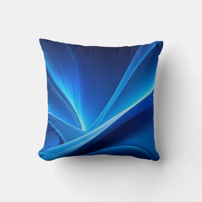 blauw kussen (Voorkant)
