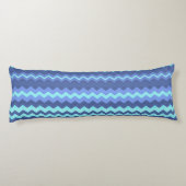 blauw kussen van chevron (Achterkant)