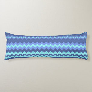 blauw kussen van chevron