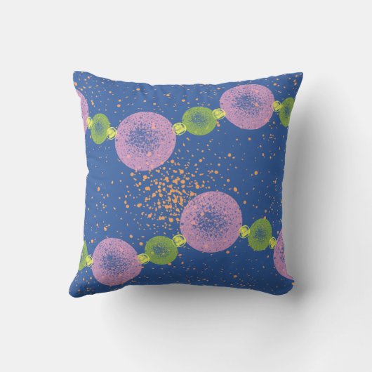 Blauw kussen voor getande planeten (Achterkant)