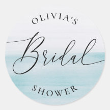 Blauw Kust Bruiloft Bridal Shower | Elegant Strand