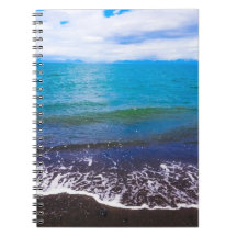 Blauw Kust Oceaan Zeegezicht Spiraal Notebook