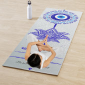 Blauw Kwaad Oog Geen Slechte Vibes Mandala Patrone Yogamat