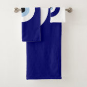 Blauw Kwaad Oog Succes & Bescherming Symbool Bad Handdoek (Insitu)