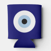 Blauw Kwaad Oog Succes & Bescherming Symbool Blikjeskoeler (Achterkant)