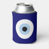 Blauw Kwaad Oog Succes & Bescherming Symbool Blikjeskoeler (Blikje Achterkant)