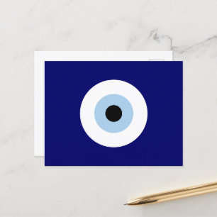 Blauw Kwaad Oog Succes & Bescherming Symbool Briefkaart